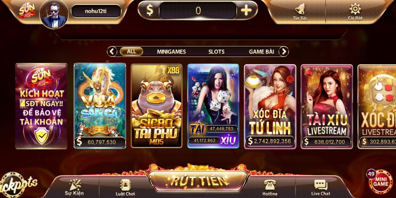 Sunwin là một cổng game bài đổi thưởng nổi tiếng 