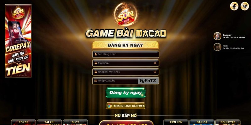 Cổng game ra đời vào năm 2013 nhanh chóng được nhiều người săn đón